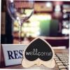 OFFSCH 10Pcs Heart Shaped Chalkboard Signs Reusable Small Chalkboards with Stand for Weddings Crafts Place Cards and Table Decorations Convenient Message Board for Events view 3