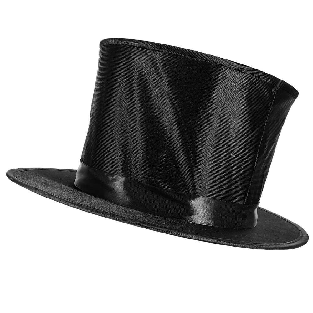 BESPORTBLE Black Magician Spring Hat Hidden Pocket, Stage Performance Prop