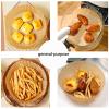 100Pcs Disposable Air Fryer Liners,Non-Stick,Heavy Duty Unbleached Liners for Airfryer Basket, Baking & Roasting Microwave (100pcs) view 4