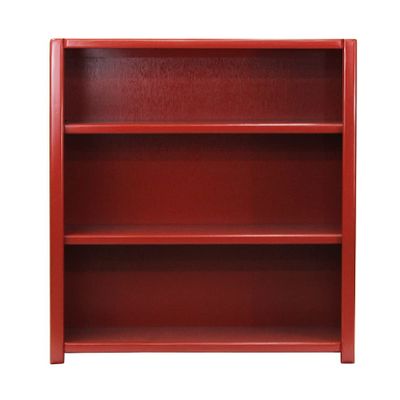 48 in. Poplar Contemporary Bookcase European Burnt Black