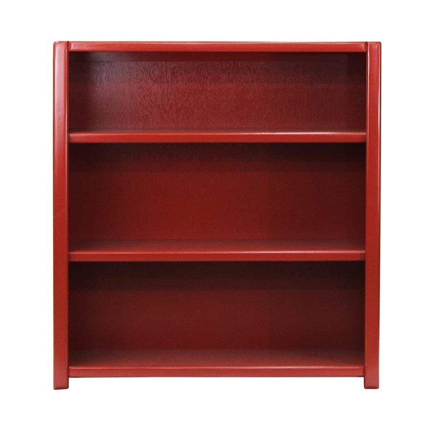 48 in. Poplar Contemporary Bookcase European Burnt Black