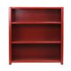 48 in. Poplar Contemporary Bookcase European Burnt Black view 1