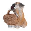 ABOOFAN 1Pc Creative Puppy Adornment Resin Keys Holder Basket for Desktop Organization Storage Container for Home and Entryway Unique Dog Statue Design view 1