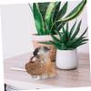 ABOOFAN 1Pc Creative Puppy Adornment Resin Keys Holder Basket for Desktop Organization Storage Container for Home and Entryway Unique Dog Statue Design view 3