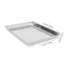 Unomor Multipurpose Stainless Steel Steaming Plate Flat Bottom Tray for Bbq Home Cooking and Steamed Dishes Easy to Clean Safe for Ovens and Outdoor Use view 4
