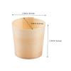 ABOOFAN 50Pcs Wooden Cups Rustic Style Wood Containers for Food Drinks and Items Versatile Wood Mugs for Parties and Events view 2