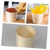 ABOOFAN 50Pcs Wooden Cups Rustic Style Wood Containers for Food Drinks and Items Versatile Wood Mugs for Parties and Events view 3