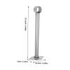 Uonlytech 2Pcs Thickened Stainless Steel Ceiling Mounted Curtain Rod Holders Durable Brackets for Closet Shower and Wardrobe Use Head Design for Versatile Applications and Strong view 2