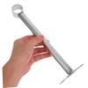 Uonlytech 2Pcs Thickened Stainless Steel Ceiling Mounted Curtain Rod Holders Durable Brackets for Closet Shower and Wardrobe Use Head Design for Versatile Applications and Strong view 3