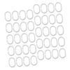 CONGARTENO 48Pcs C-Shaped Plastic Shower Curtain Hooks and Easy to Install Curtain Rings for Bath Accessories Smooth Surface Functional and Decorative Design view 1