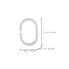 CONGARTENO 48Pcs C-Shaped Plastic Shower Curtain Hooks and Easy to Install Curtain Rings for Bath Accessories Smooth Surface Functional and Decorative Design view 2