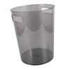 Unomor Small Round Plastic Trash Can with Handle Wastebasket for Bedroom Bathroom and Office Compact Tabletop Garbage Bin for Easy Waste Disposal Transparent view 1
