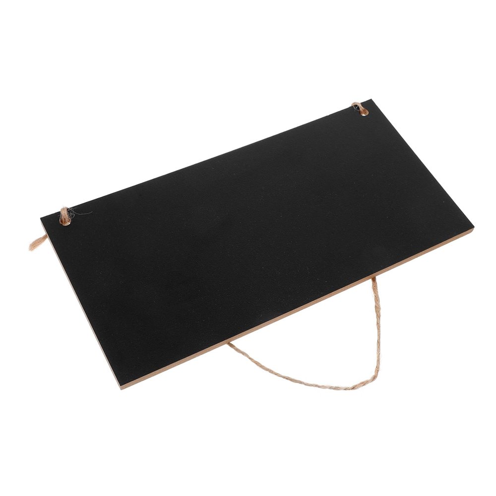 TEHAUX Hanging Chalkboard Sign Dry Erase Board for Wall Single Sided Blackboard Pendant for Events Restaurants and Home Decor