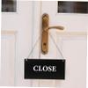 TEHAUX Hanging Chalkboard Sign Dry Erase Board for Wall Single Sided Blackboard Pendant for Events Restaurants and Home Decor view 4