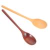 ABOOFAN 2Pcs Long Handle Wooden Japanese Soup Spoons Smooth Surface Kitchen Utensils for Mixing Serving for Cooking Culinary Creations Easy to Clean view 1