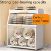Multifunctional Countertop Spice Storage Cabinet Spice Holder helf Kitchen Organizer for Home Restaurant Long-Lasting(White,40cm/15.7in) view 3
