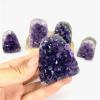 MOKACRYSTAL 2 INCH Bulk Wholesale Natural Fengshui Healing Crystals Crafts Uruguay Amethyst Geode Cluster 1PC view 1