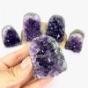 MOKACRYSTAL 2 INCH Bulk Wholesale Natural Fengshui Healing Crystals Crafts Uruguay Amethyst Geode Cluster 1PC view 3