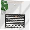 Holibanna Wooden Wall Jewelry Organizer Black for Earrings and Necklaces view 3