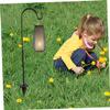 Hemobllo 6Pcs Garden Hooks Outdoor Light Hanging Hooks for Ground Insertion for Lanterns Hanging Plants Strong Practical Design view 3
