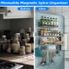 Multifunctional Magnetic Shelf for Washing Machine, Refrigerator, Microwave, and Any Metal Surface, Powerful Magnetic Shelves Include Magnetic Paper Towel Holder, Unique Hollow Design (5 pcs - Grey) view 4