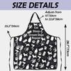 Gzrlyf Dog Groomer Apron Pet Grooming Gift Dog Grooming Apron with Pocket Dogs Hair Salon Stylist Gift (Dogs Repeat apron) view 2