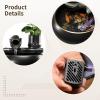 Vestamore Ceramic Tabletop Fountain with Bamboo Water Feature, Glossy Black Finish for Desk Or Countertop view 2