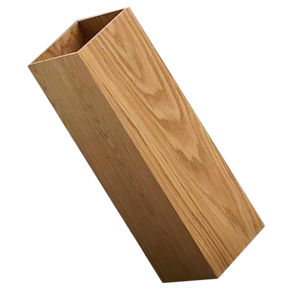 DONFAMDS Wooden Umbrella Storage Stand for Home Office Entryway Khaki