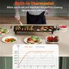 27" Electric Griddle Teppanyaki Grill BBQ, Nonstick Extra Large Griddle Long Countertop Grill with Adjustable Temperature & Drip Tray, Indoor Outdoor Cooking Plates for Pancake Barbecue view 3