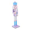 LUOZZY 2pcs 38cm Purple Wooden Nutcracker Soldier Christmas Ornament for Holiday Home and Fireplace Decor view 2