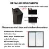 Window Exhaust Fan, Comfort Zone Window Fan for Bedroom, 6 Air Outlets (4 Air Intakes + 2 Exhausts), Retractable 80-128cm Optional, for Home, Kitchen, Bedroom & Office view 3