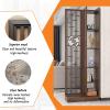200CM/78.7in Wood Room Divider with Shelf,Entry Hall Room Separator Screen, Floor to Ceiling Wall Post Partitions, Entrance Hall Partition Screen Column Floor to Ceiling, for Teahouse/Coffee Shop etc. view 4