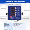 Commercial Kitchen Timers for Cooking, 12-Channel Timer for Commercial Kitchens, Heavy-Duty Loud Alarm Timer for Restaurants, Stainless Steel, LED Technology view 3