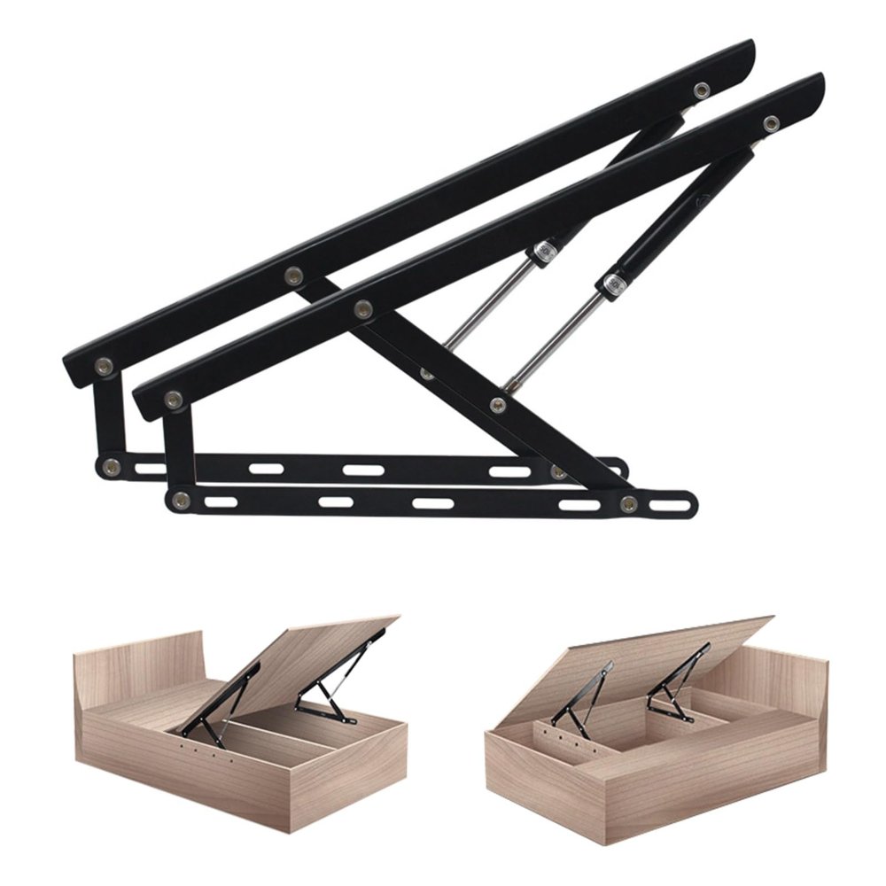 Bed Lift Mechanism,Mechanism Heavy Duty Gas Spring Bed Storage Lift Kit,Space Saving DIY Project,for Storage Bed Box Or Sofa Bed,Sofa Lift Mechanisms (0.75m)