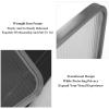 8 Panels Dividers for Dining Areas,Glass Translucent Countertop Screen,Privacy Desk Partition,Partition Divider for Entrance Restaurant Desk(Black,4 Panels) view 3