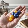 UDU 200 Pcs Vase Filler Pearl Beads No Hole Faux Polish Pearls for Centerpieces Vases Beads for vases Home Birthday Wedding Party Table Decor (Blue) view 4