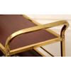 CKKNILV Serving Trolleys 3 Layers Tea Cart Stainless Steel Dining Cart Wooden Tray Rolling Storage Tool Cart Mobile Hotel & Restaurant Furnishing Furniture view 3