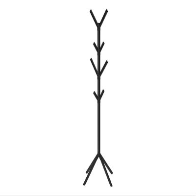 BQVADEOQA 70" Tall Black Metal Free - Standing Hall Tree With 8 Hooks - Contemporary Design
