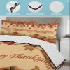 RisQiten Twin XL Quilt Bedding Set, Orange Pumpkins Fall Reversible Summer Quilt 3 Pieces, Thanksgiving Maple Leaf Vintage Lightweight Bedspreads Coverlets with 2 Pillow Shams for All Seasons view 4