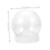 DOITOOL DIY Snow Globe Kit Clear Plastic Water Globes 2.87X10.55X2.63 Inch Empty Snow Globes with Screw Caps for Christmas Crafts and Home Decoration view 2