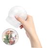 DOITOOL DIY Snow Globe Kit Clear Plastic Water Globes 2.87X10.55X2.63 Inch Empty Snow Globes with Screw Caps for Christmas Crafts and Home Decoration view 4