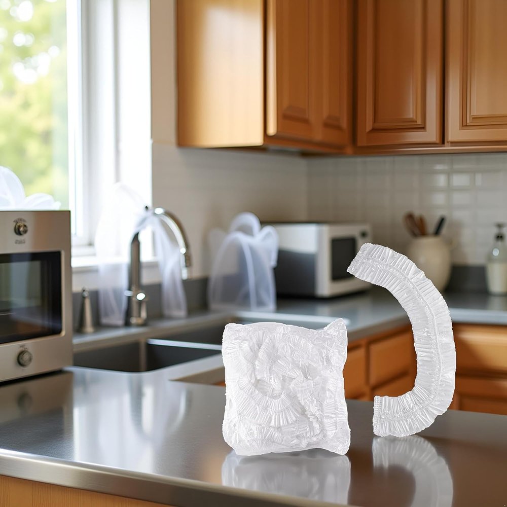 10Pcs Transparent Thickened Disposable Dust Cover, Appliance Covers, Elastic Household Kitchen Appliance Universal Dustproof Protective Cover, for Toaster Oven Blender Pressure Cooker Accessories