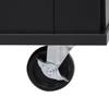 Zjjseloru Functional 50.7" Black Kitchen Island with MDF Design, Rolling Features, Tilt Trash Can & Ample Storage - A Must-Have for Modern Kitchens! view 3