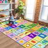 Kids Number Alphabet Game Rug - ABC Educational Area Rug - Fruit Animal Pattern for Kids Room Playroom Bedroom Kindergarten Nursery Soft Non-slip Machine Washable (Number, 12' x 9' (Rectangular)) view 2