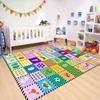 Kids Number Alphabet Game Rug - ABC Educational Area Rug - Fruit Animal Pattern for Kids Room Playroom Bedroom Kindergarten Nursery Soft Non-slip Machine Washable (Number, 12' x 9' (Rectangular)) view 4