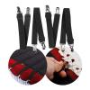 4pcs Adjustable Bed Sheet Fasteners Straps Elastic Mattress Cover Corner Holder Clip Grippers Suspender Cord Hook Loop Bed Elastic Sheet Holder view 2