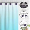 Halloween Shower Curtain Hooks, Purple Black Bats 12PCS Shower Curtain Hooks Rings for Bathroom Stainless Steel Rust Shower Curtain Hangers view 4