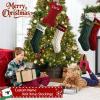 6 Pcs Personalized Christmas Stockings,Large Custom Family Christmas Stocking with Names, Customized Knit Embroidered Name Bone Shape Dog Christmas Stockings,Durable Fireplace Hanging Stockings view 4