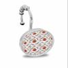 Halloween Shower Curtain Hooks, White Orange Pumpkin 12PCS Shower Curtain Hooks Rings for Bathroom Stainless Steel Rust Shower Curtain Hangers view 1