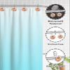 Fall Shower Curtain Hooks, Orange Pumpkin Letter Background 12PCS Shower Curtain Hooks Rings for Bathroom Stainless Steel Rust Shower Curtain Hangers view 4